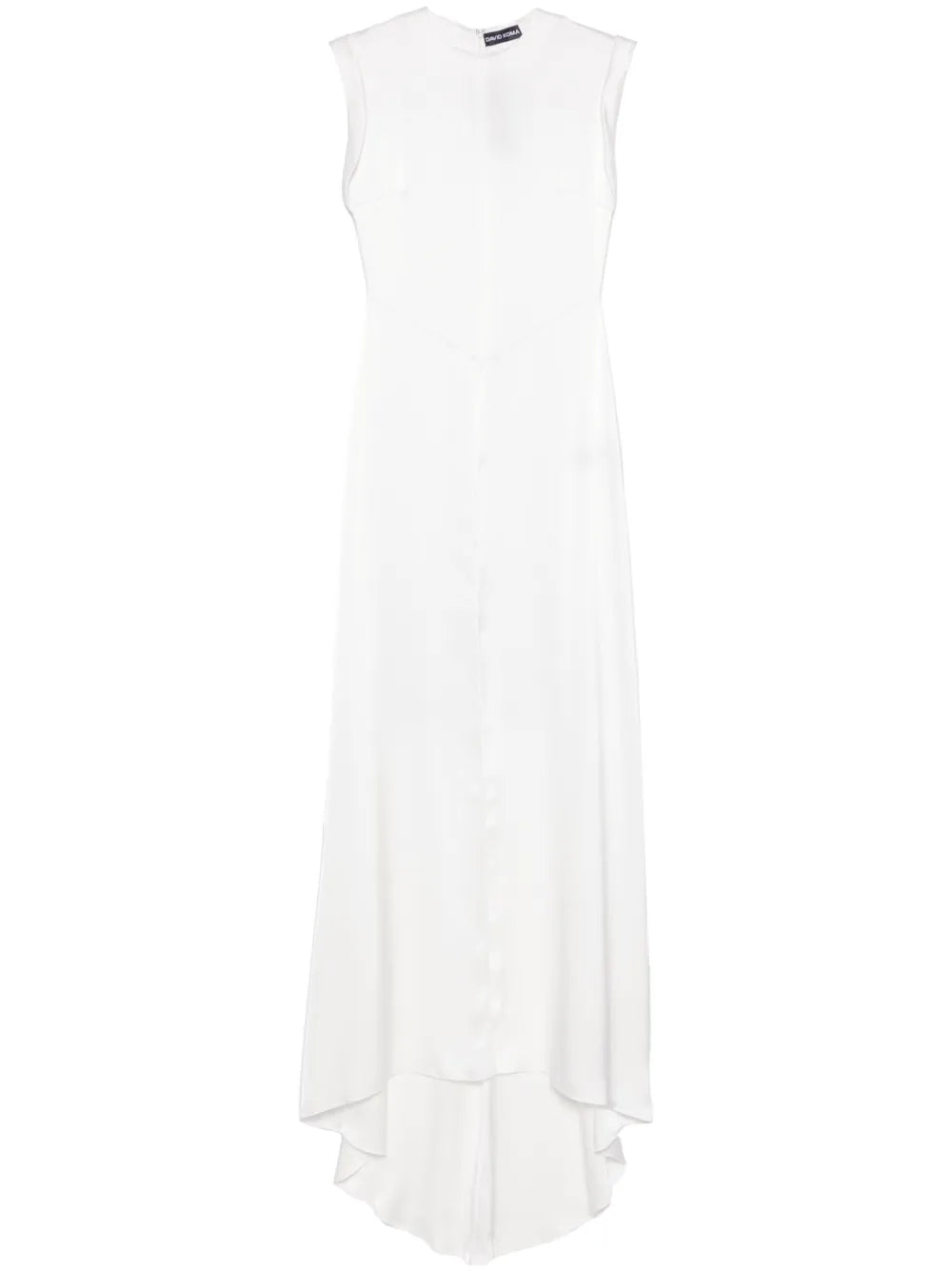 Roll-Cuffs Satin Blouse