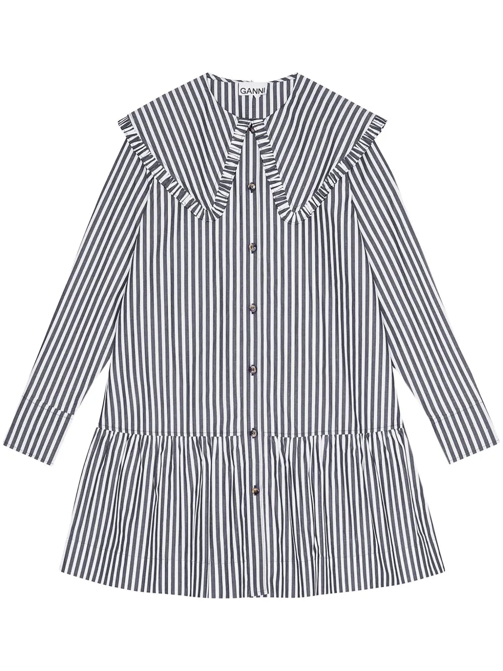 Striped Cotton Shirt Dress