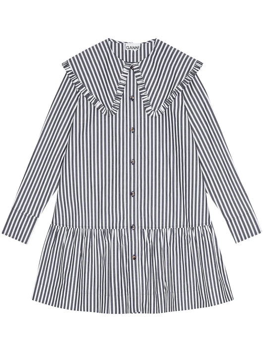 Striped Cotton Shirt Dress