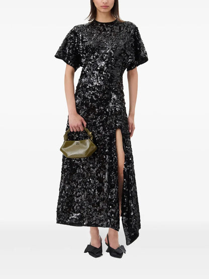 Sequinned Velvet Dress