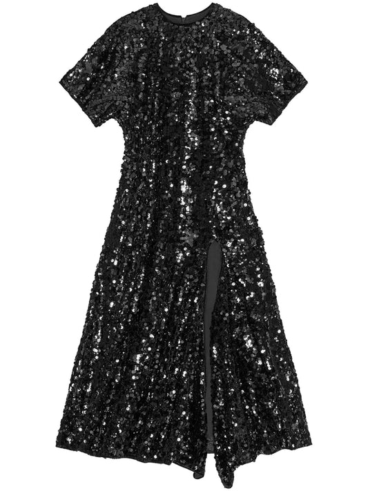 Sequinned Velvet Dress