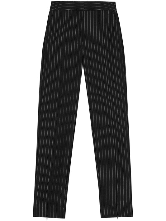 Striped Mid-Rise Trousers