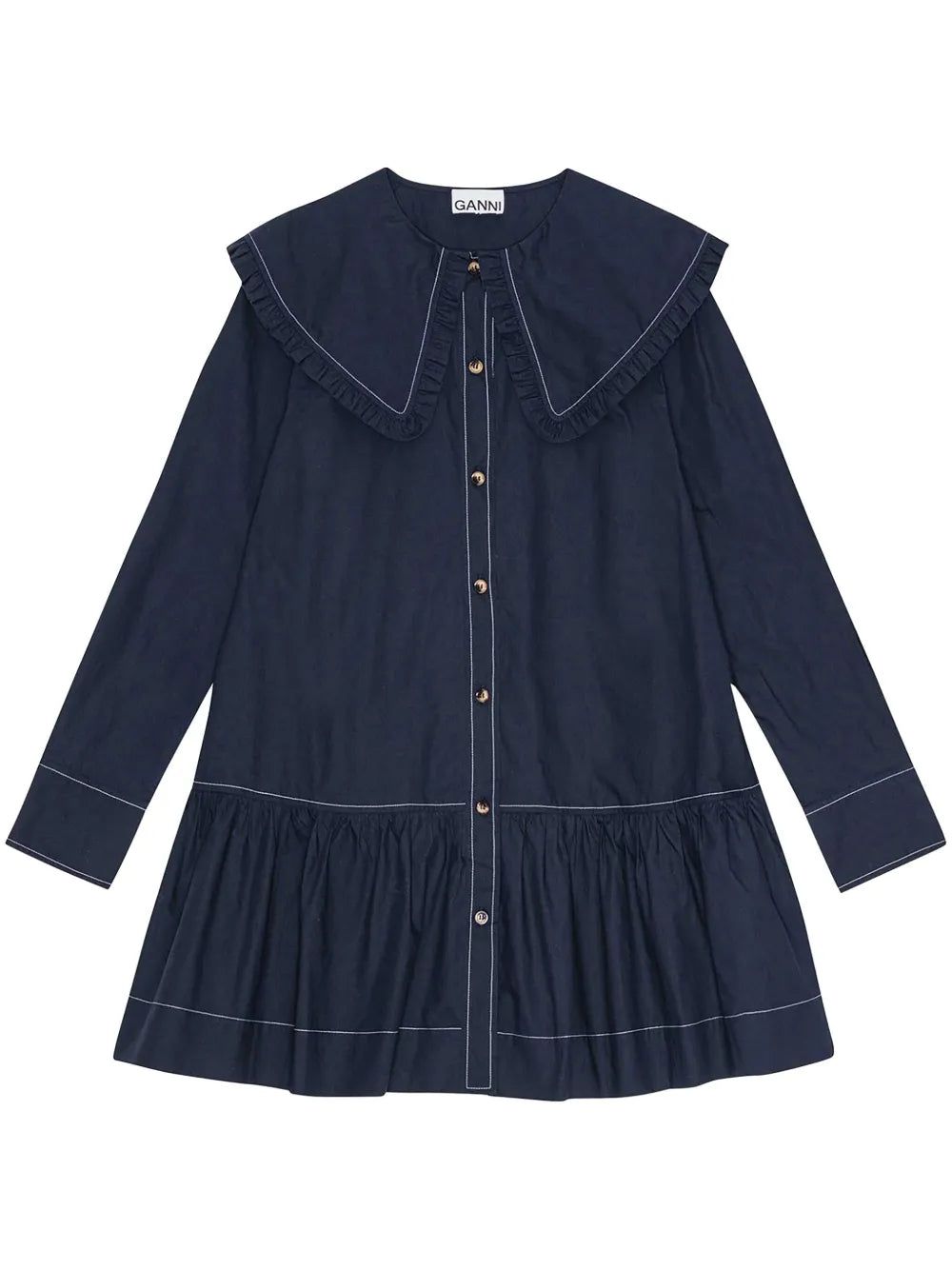 Cotton Poplin Mini Dress