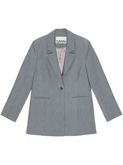 Mélange Twill Blazer