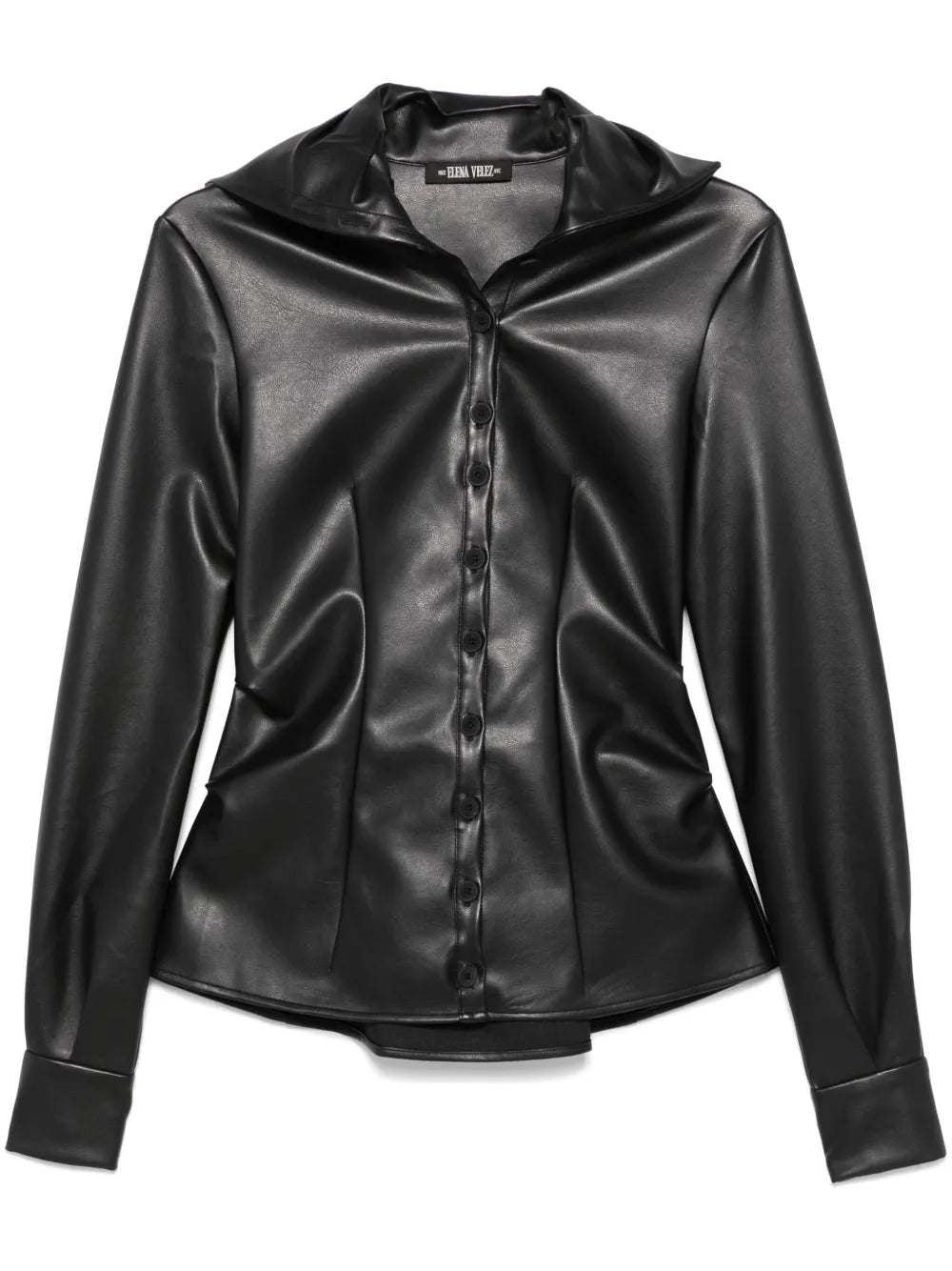 Faux-Leather Shirt