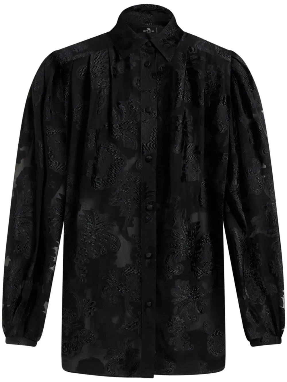 Fil-Coupé Effect Chiffon Shirt