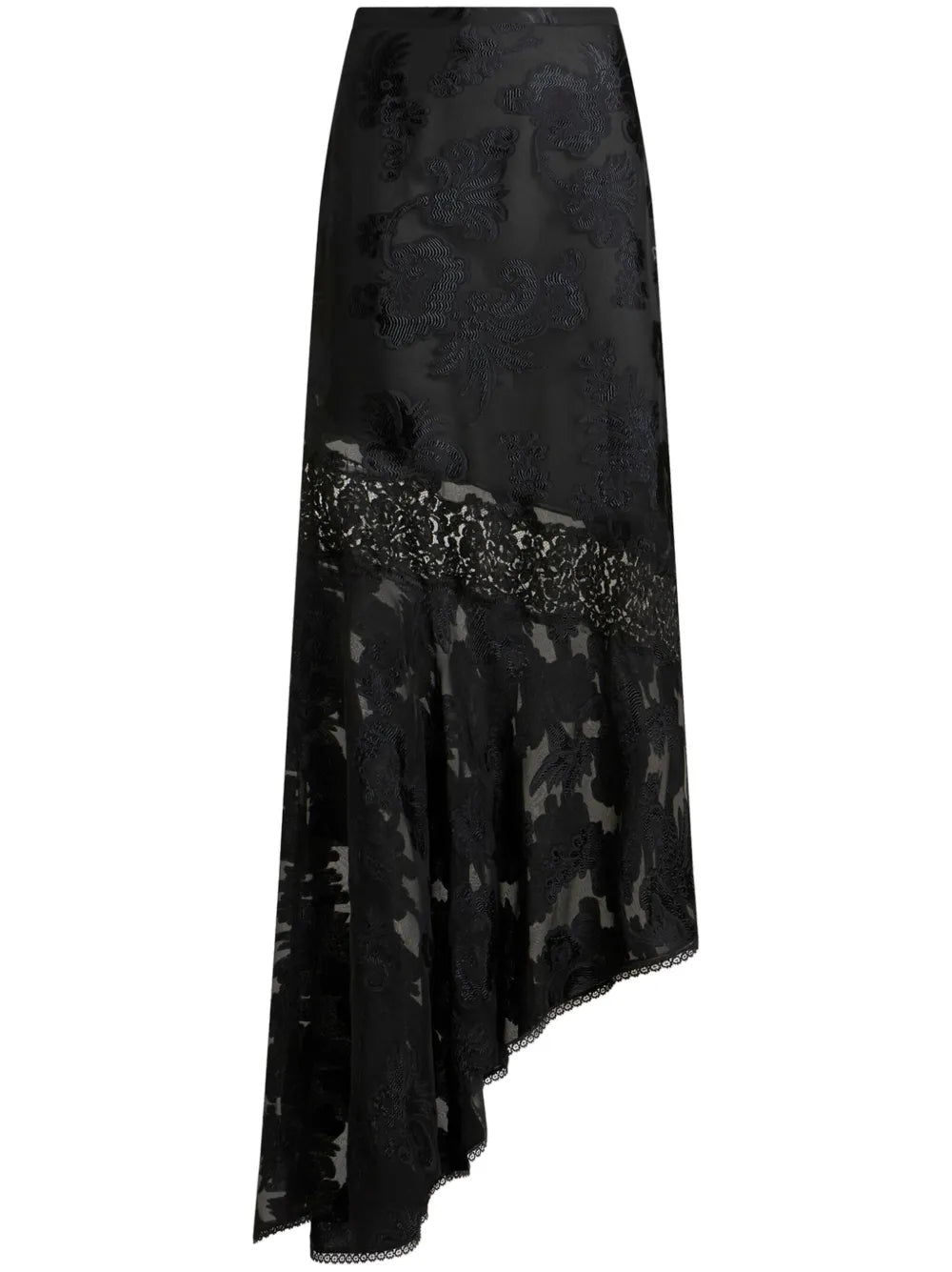 Fil-Coupé Chiffon Maxi Skirt