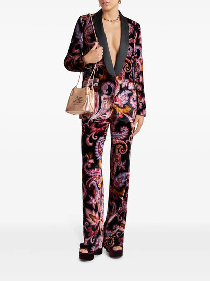 Paisley Velvet Trousers
