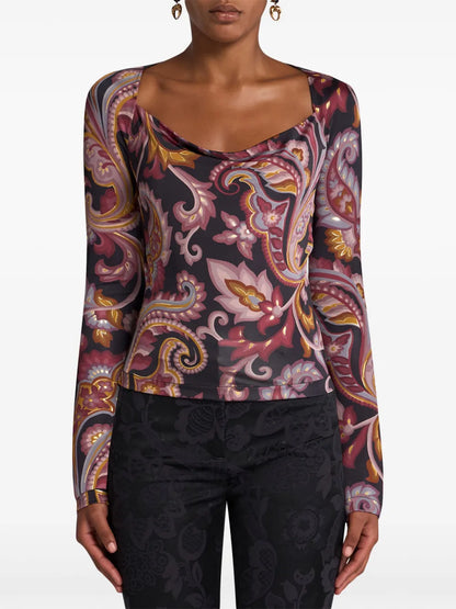 Printed Jersey Top