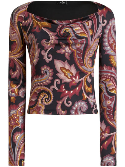 Printed Jersey Top