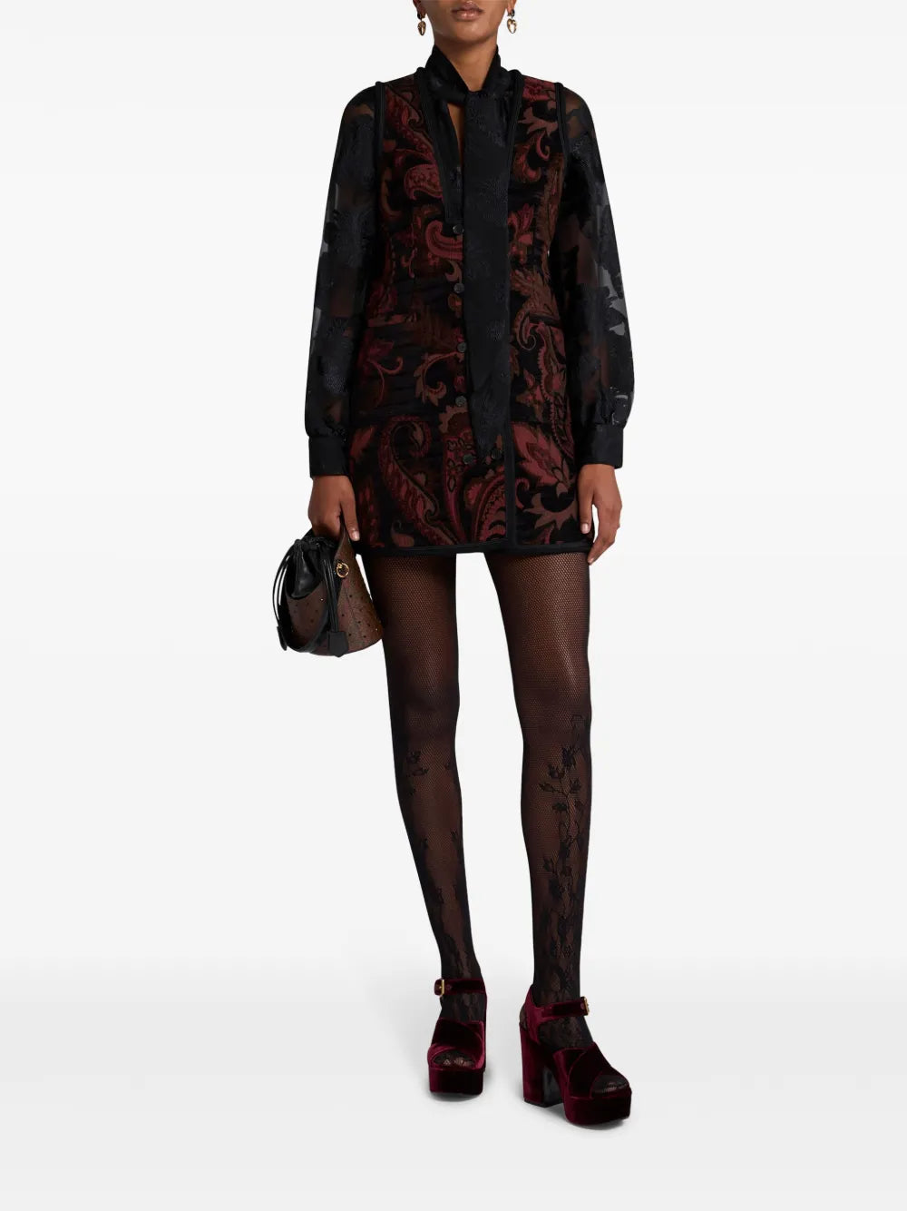 Patterned-Jacquard Waistcoat