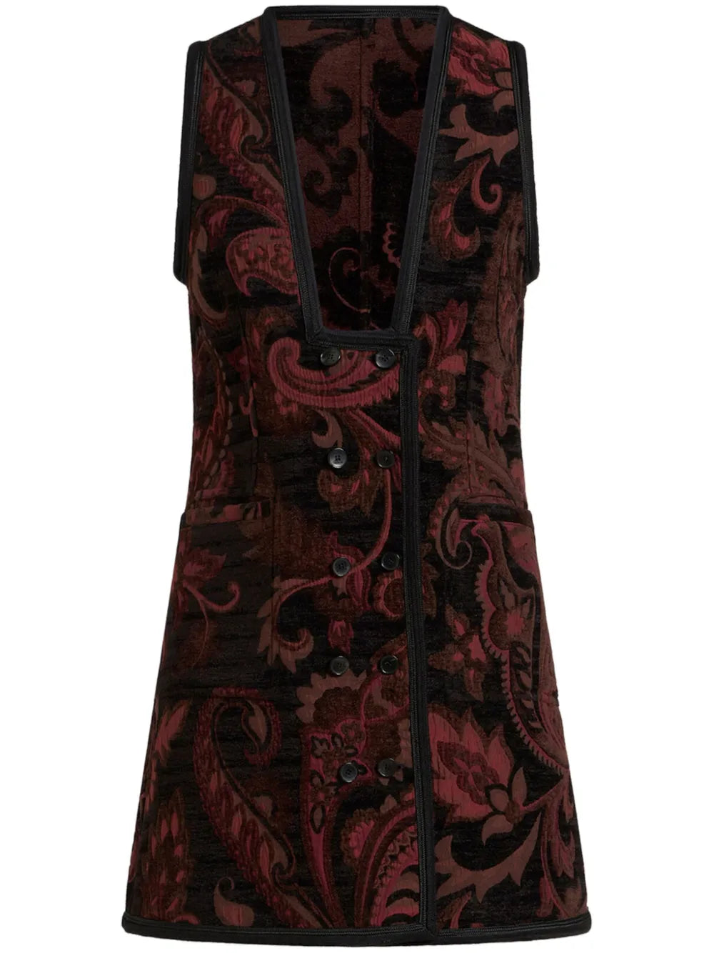 Patterned-Jacquard Waistcoat