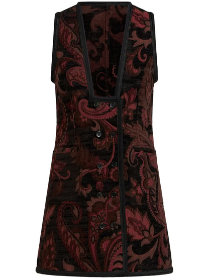 Patterned-Jacquard Waistcoat