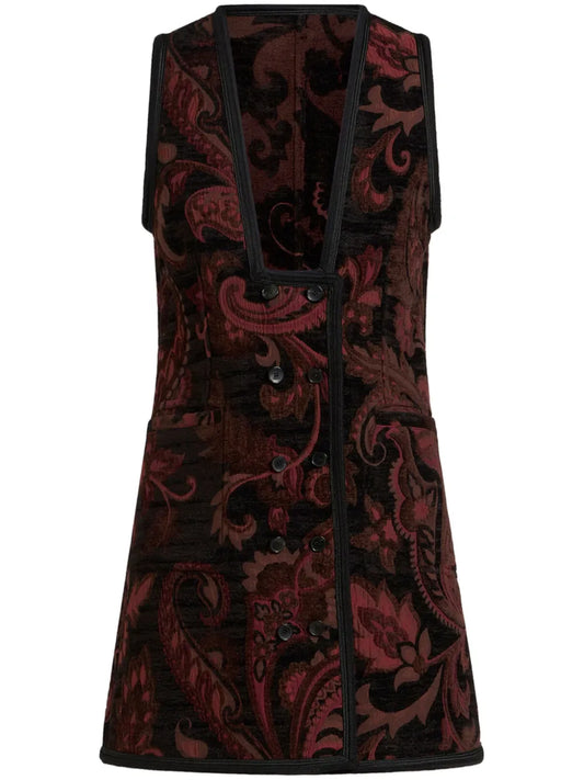Patterned-Jacquard Waistcoat