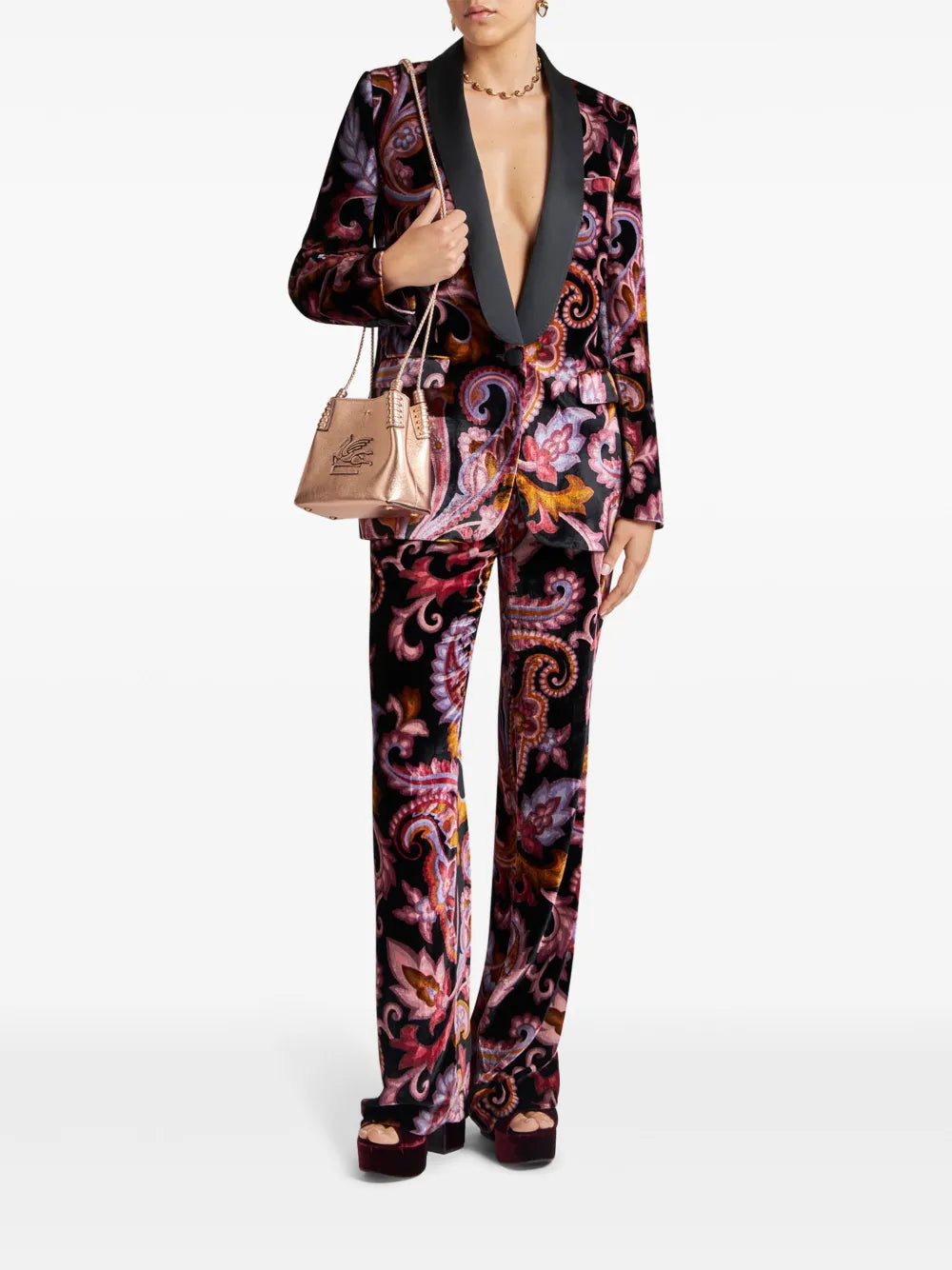 Velvet Jacquard Blazer