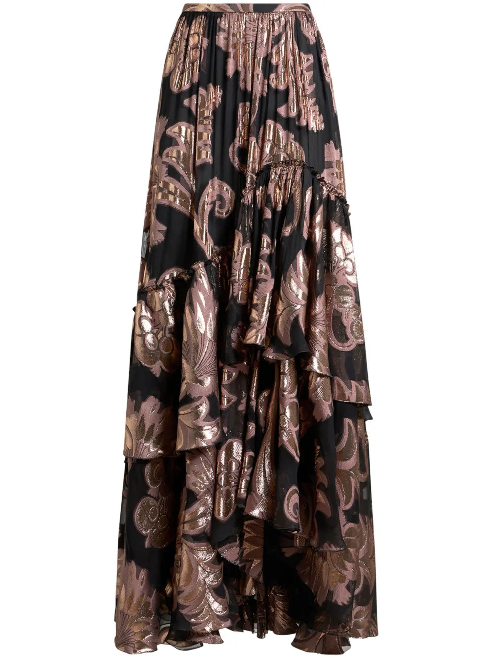 Fil-Coupé Jacquard Maxi Skirt