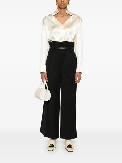 Stand-Up Collar Blouse