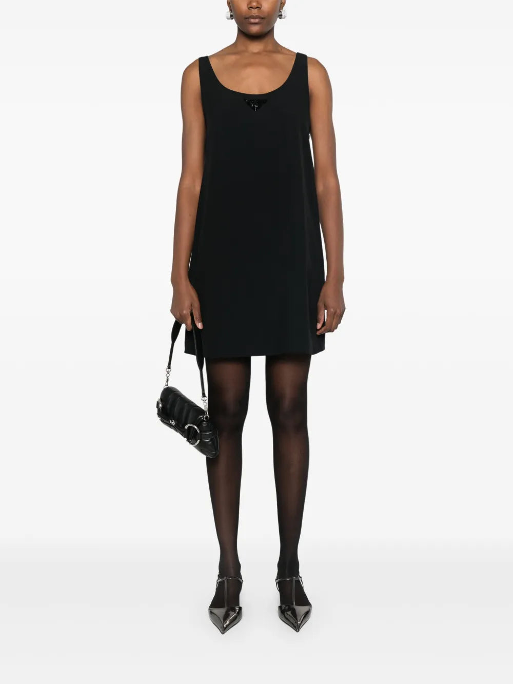 Triangle-Logo Mini Dress