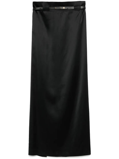 Satin Long Skirt