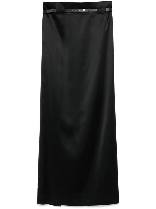 Satin Long Skirt