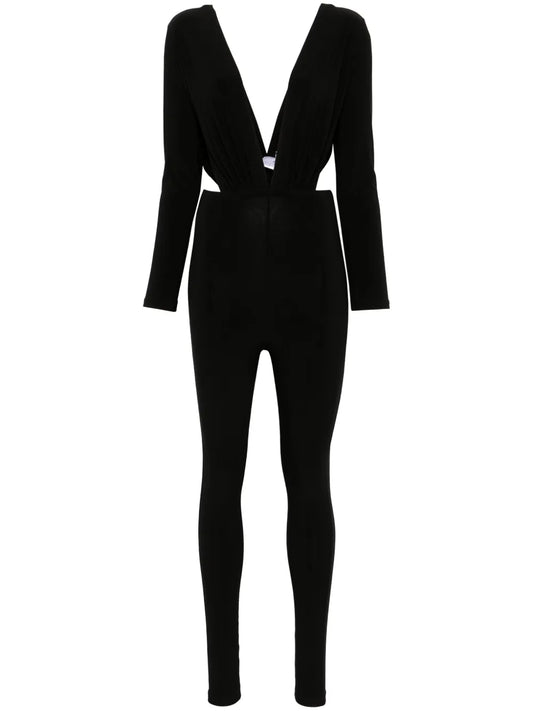 Plunging V-Neck Jumpsuit