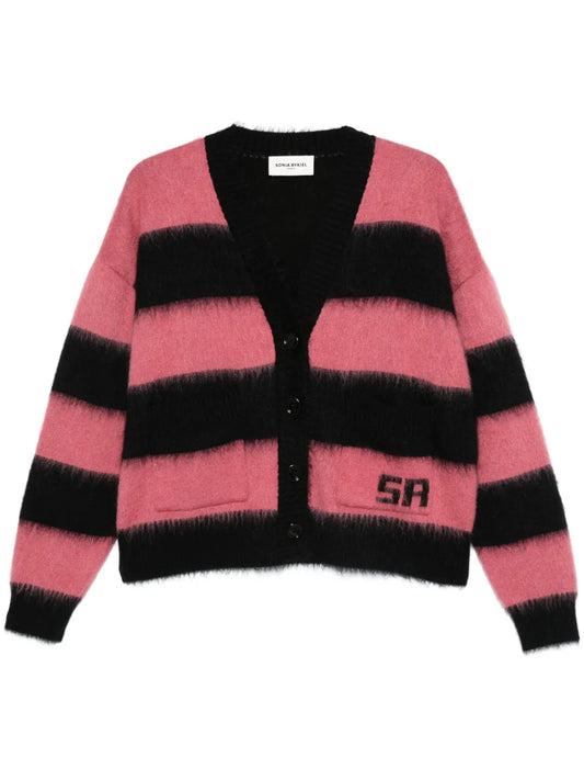 Brushed Striped Cardigan