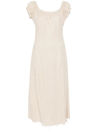 Frayed Midi Dress