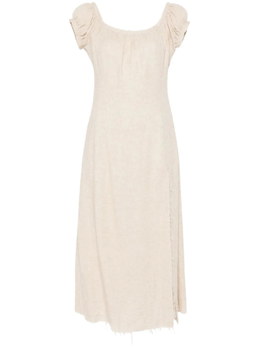 Frayed Midi Dress