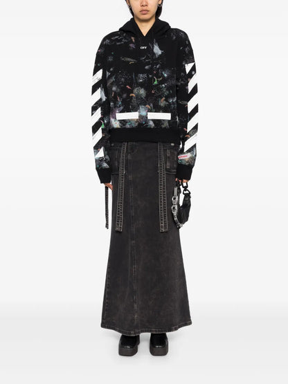Graphic-Printed Hoodie