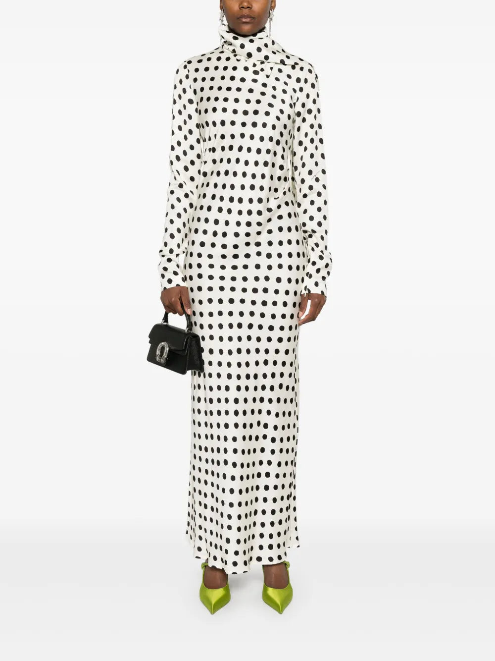 Polka-Dot Maxi Dress