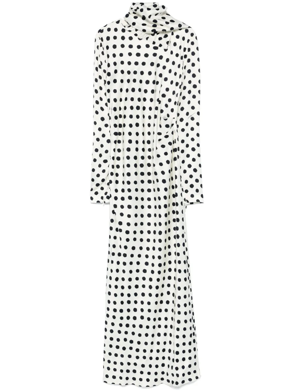 Polka-Dot Maxi Dress