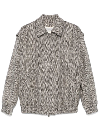 Herringbone-Pattern Jacket