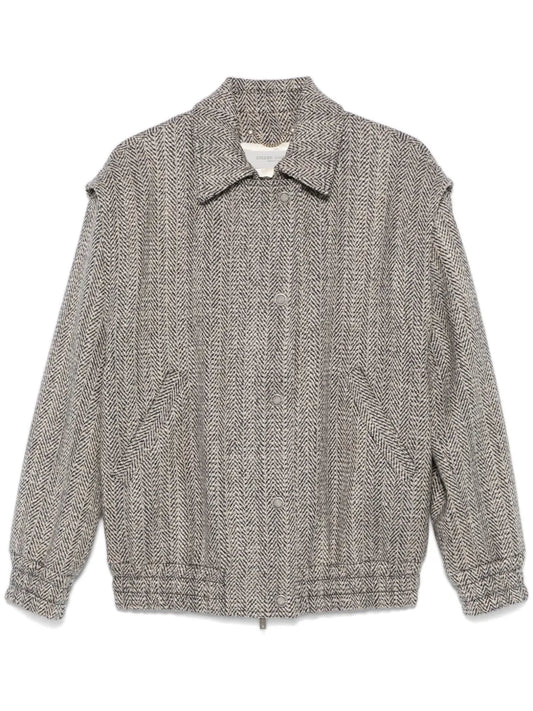 Herringbone-Pattern Jacket