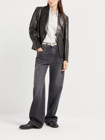 Leather Blazer