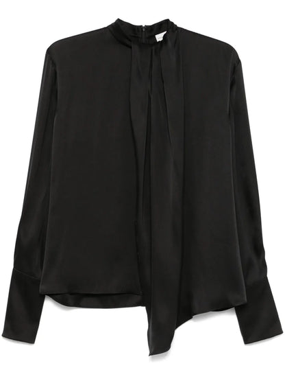 Round Neck Silk Blouse