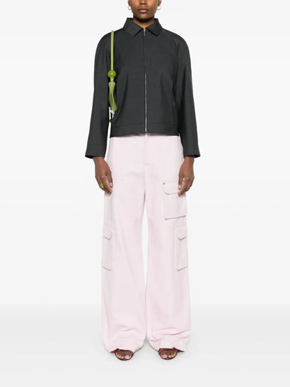 Embossed Canvas Cargo Pants
