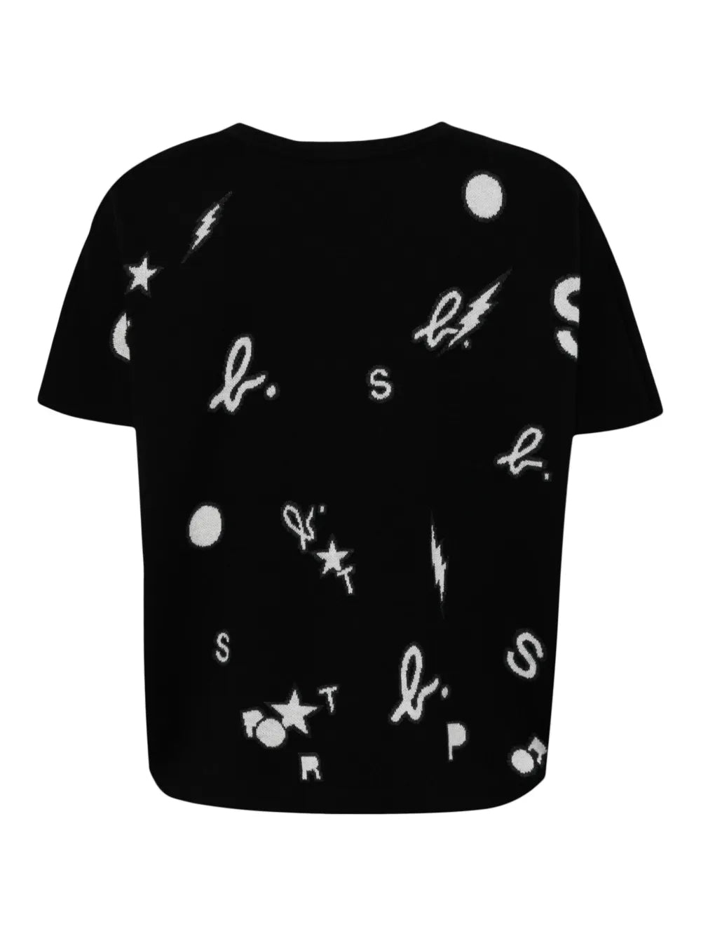 Intarsia-Knit Logo Knitted Top