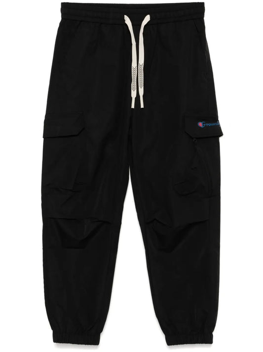 Logo-Print Tapered Trousers