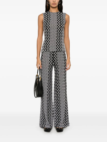 Zigzag-Design Trousers