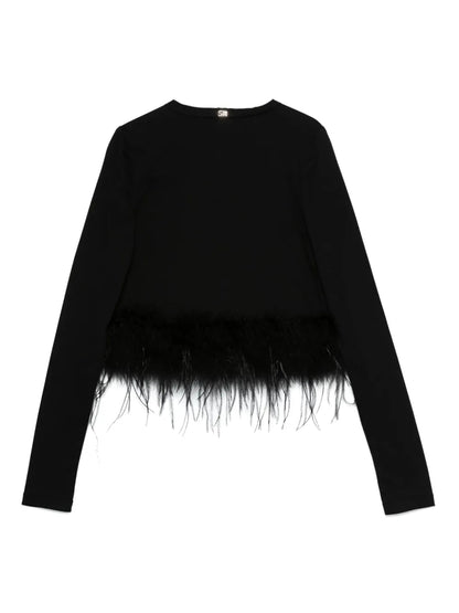 Feather-Trim Top