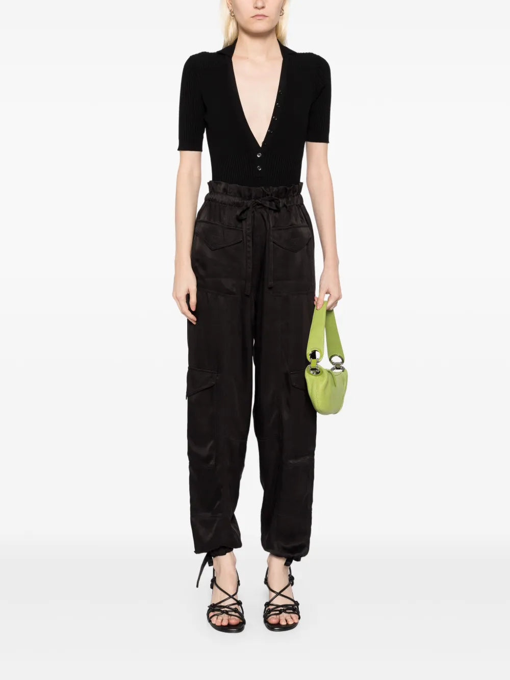 Washed Satin Trousers