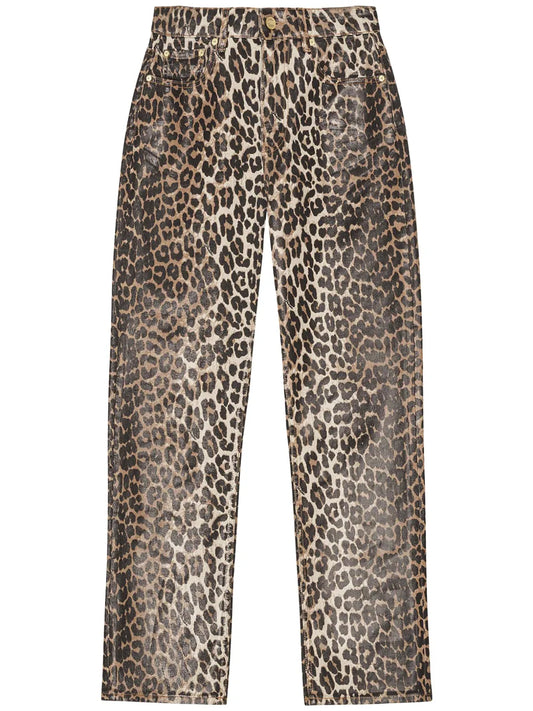 Leopard-Print Trousers