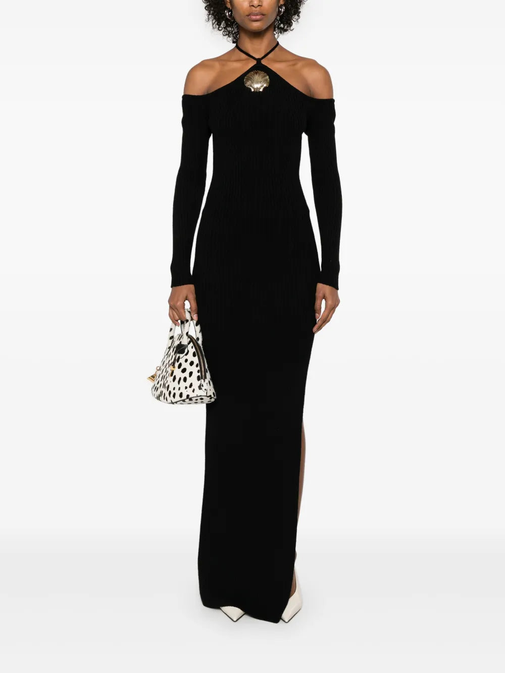 Sea Shell-Pin Maxi Dress