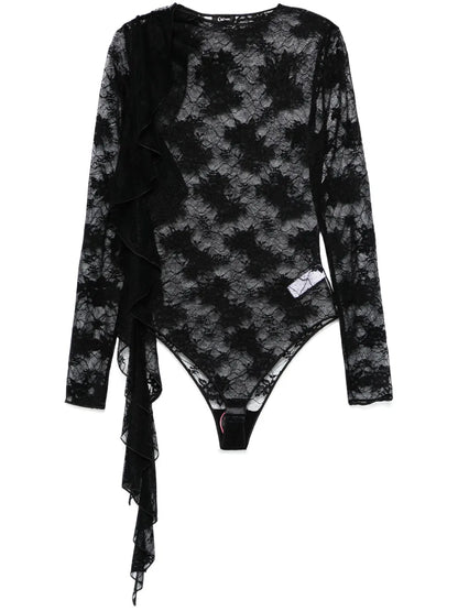 Scarf-Detail Bodysuit