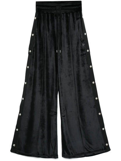 Wide-Leg Velvet Trousers