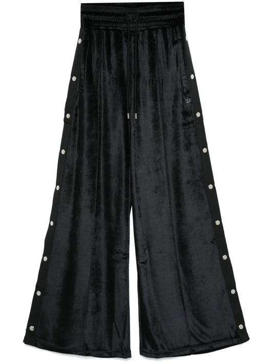 Wide-Leg Velvet Trousers
