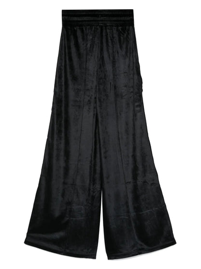 Wide-Leg Velvet Trousers