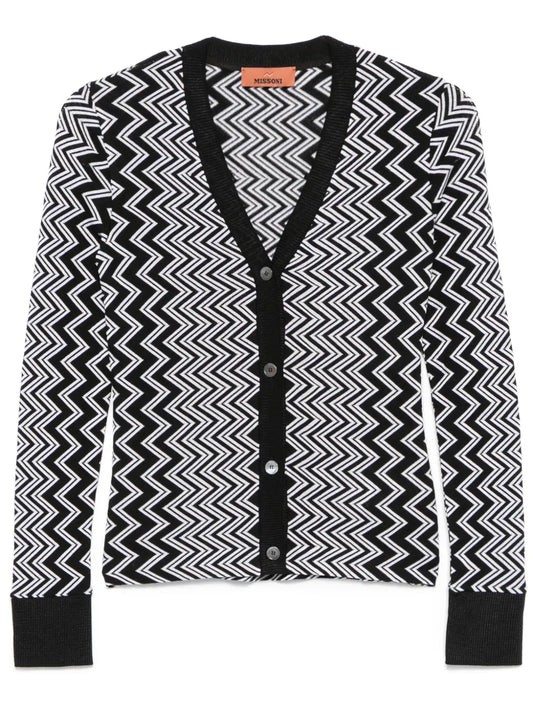 Zigzag-Design Cardigan