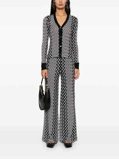 Zigzag-Design Cardigan