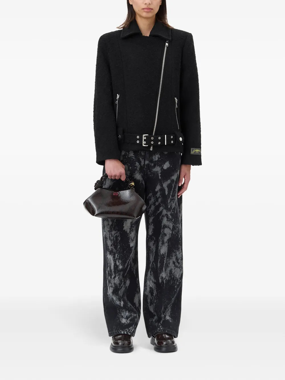 Bouclé Biker Jacket